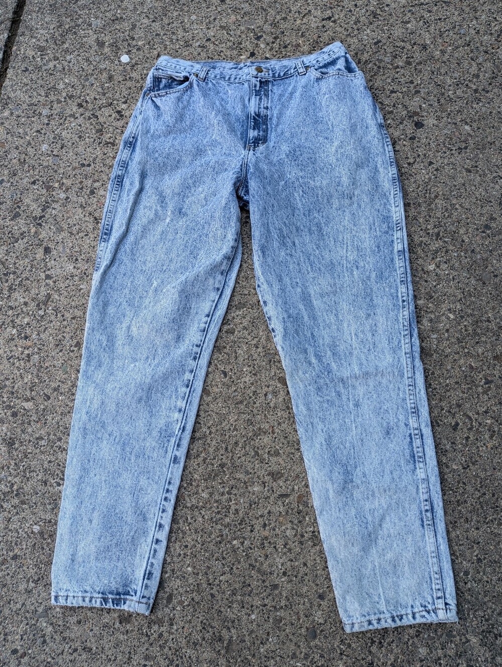 Vintage 1980s P.S. Gitano High Waisted Acid Wash Jeans, 20 Long